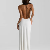 NATALIE ROLT (white) Winona halter gown