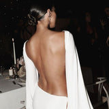 EFFIE KATS (white) Gisele gown balloon sleeve