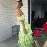 AJE (lime green) Medina ruched cropped TOP ONLY