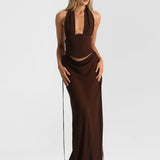 NATALIE ROLT (brown) Bronte top / Allira skirt set