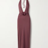 MAYGEL CORONEL (red) Lirio halter gown
