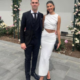 CHRISTOPHER ESBER (white) Christo white tank maxi