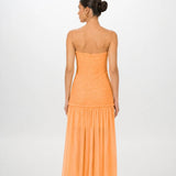 JEFRE SEI (orange apricot) Renata Drop Hem Maxi