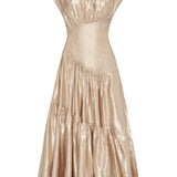 AJE (champagne/gold) Serendipity reflection satin midi