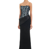 ELIYA THE LABEL (black/blue) Sidonia strapless corset gown
