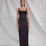 SIR THE LABEL (black) Sonora silk midi