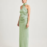 TOJHA (matcha green) Iesha scarf neck maxi