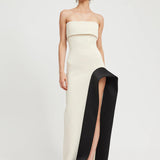 TOJHA (black/beige) Octavia strapless gown