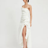 TOJHA (white) Saisha strapless midi