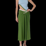 CHRISTOPHER ESBER (blue/green) Compact Rib Traced Multibind Tank dress