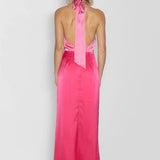 THE WOLF GANG (pink) Oahu slip halter maxi