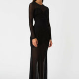 MISHA (black) Talitha mesh maxi