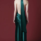 SAU LEE (green) penelope satin gown