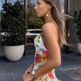 MENTI IRIS Floral Maxi (Red/Yellow)