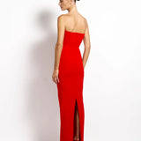 EFFIE KATS (red) Addison strapless bow gown