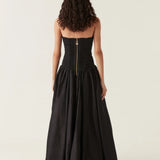 AJE (black) Violette bubble hem maxi