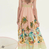 ALEMAIS (pink/salmon) Mermaid point beach midi
