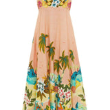 ALEMAIS (pink/salmon) Mermaid point beach midi