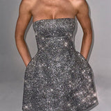 BABYBOO (grey/sparkle) Alice a-line mini
