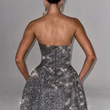 BABYBOO (grey/sparkle) Alice a-line mini
