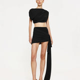 EFFIE KATS (black) Bacall top/skirt set