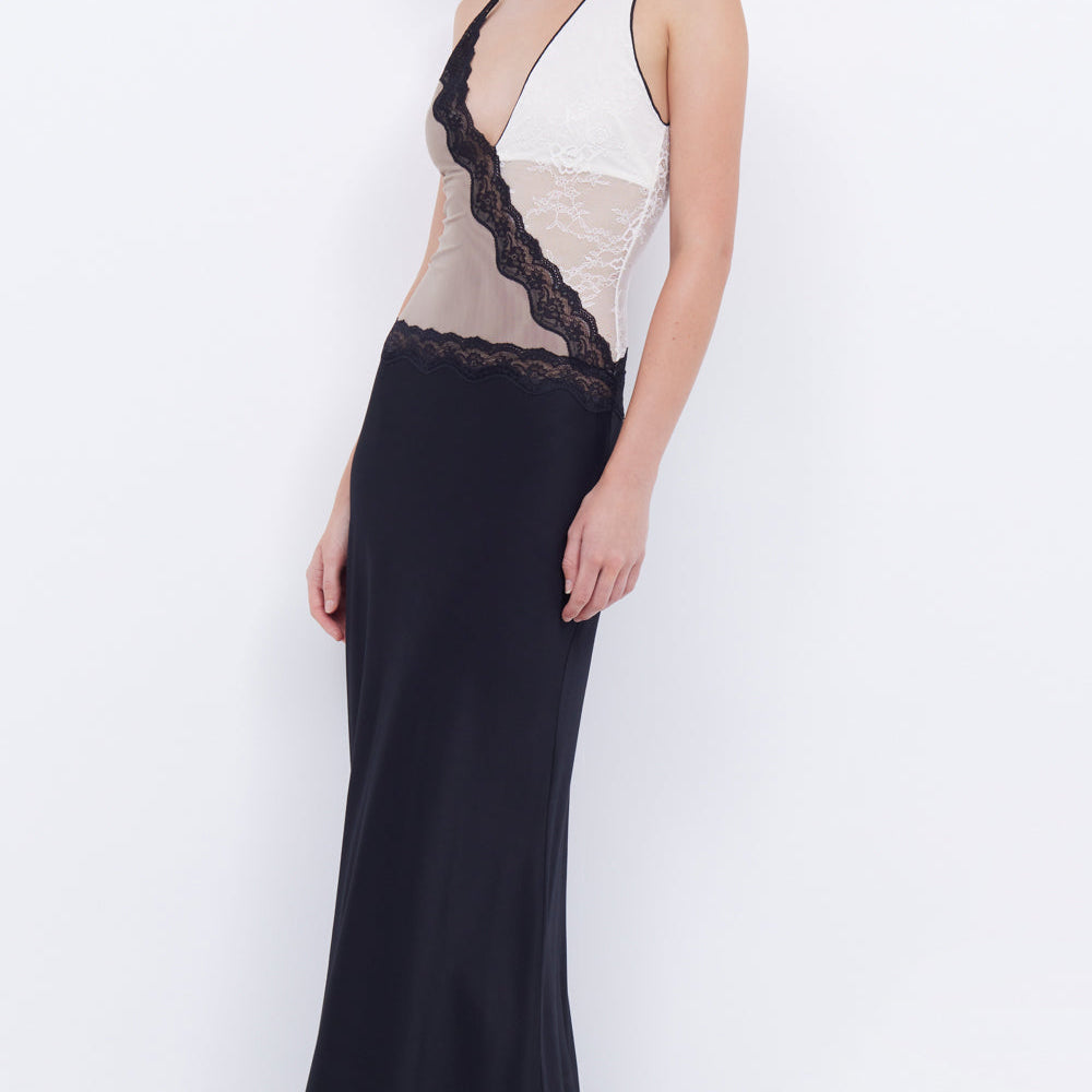 BEC AND BRIDGE (black/ white lace) Abrielle maxi