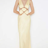 BEC AND BRIDGE (yellow) Agathe cut out maxi red beads