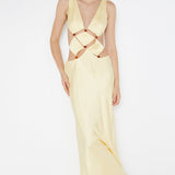 BEC AND BRIDGE (yellow) Agathe cut out maxi red beads