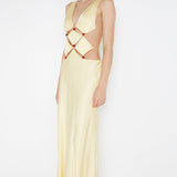BEC AND BRIDGE (yellow) Agathe cut out maxi red beads