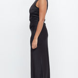 BEC AND BRIDGE (black) Dreamer Asym one shoulder silk gown