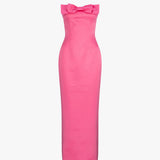 ATOIR (pink) Manner bow strapless midi