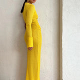 CAMILLA AND MARC (yellow) Cypress one sleeve maxi