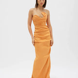 RACHEL GILBERT (orange) Cheri gown