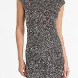 CARLA ZAMPATTI (Crome) polo sequin gown