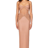NOOKIE (nude) Crystal rouged maxi