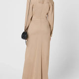 CHRISTOPHER ESBER Ruched Shirt Dress Closed Tummy (Beige)