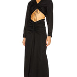 CHRISTOPHER ESBER Ruched Shirt Dress Open Tummy (Black)