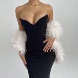 HOUSE OF CB (black) Sabine corset gown