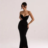 HOUSE OF CB (black) Sabine corset gown