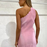 LIDEE (pink) Gigi one shoulder midi