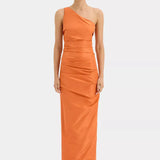 SIR THE LABEL (orange) Victoria bow gown