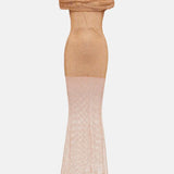 SELF PORTRAIT (Gold) Rhinestone Embellished off shoulder maxi