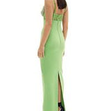 RACHEL GILBERT (green) Hartley diamonte gown