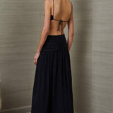 BEC AND BRIDGE (black) Minx silver hardwear / backless and leg split