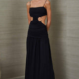 BEC AND BRIDGE (black) Minx silver hardwear / backless and leg split