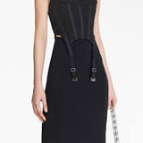 DION LEE (black) Compact Interlock Garter Corset Dress