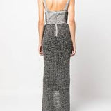 DION LEE (grey/black) Knit Corset Maxi