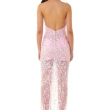 ELIYA THE LABEL (pink) Laura sparkle halter midi