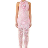 ELIYA THE LABEL (pink) Laura sparkle halter midi