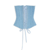 FANCI CLUB (blue/denim) corset skirt set